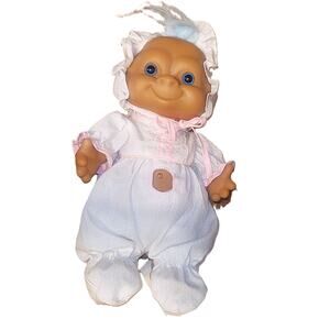 10" Vintage Treasure Troll Doll Ace Novelty Russ Co